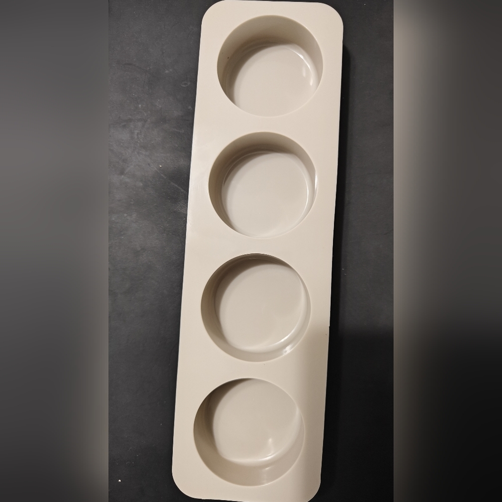 Round silicone soap mold
